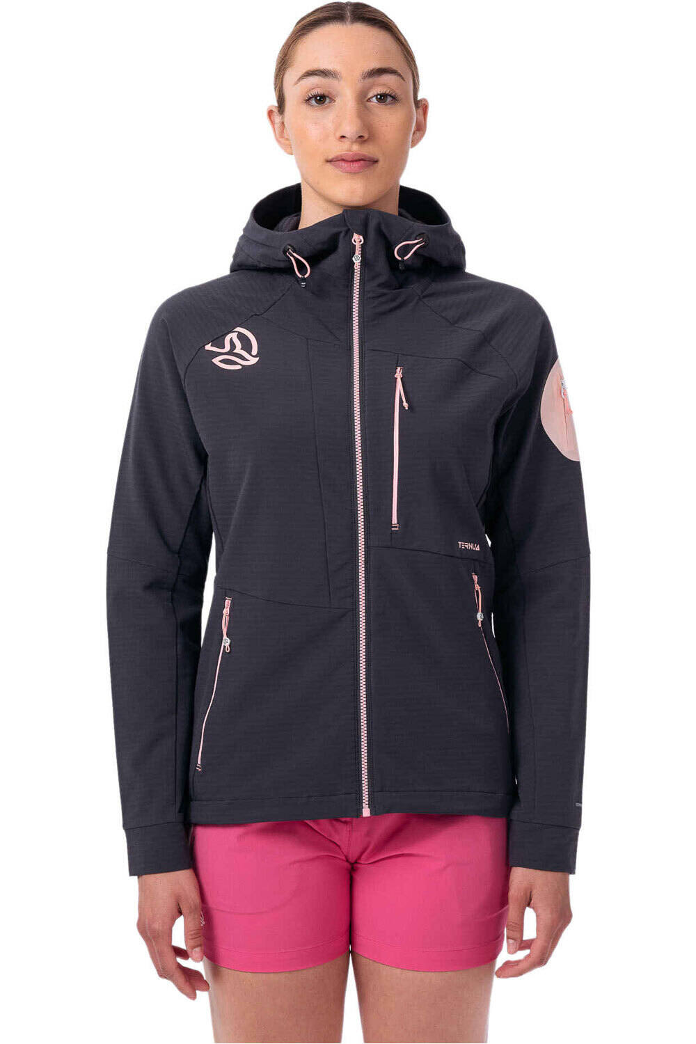Ternua chaqueta softshell mujer TORSEN HARD HOOD JKT W vista frontal