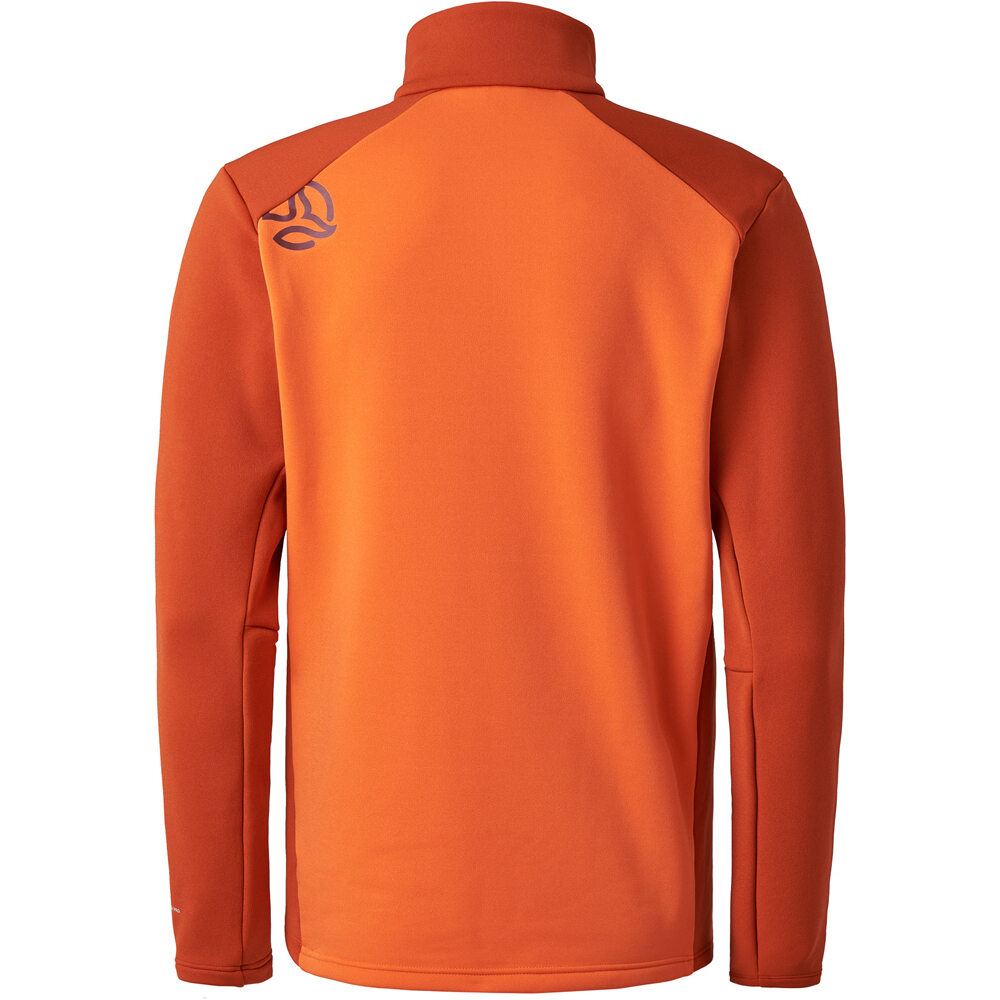 Ternua forro polar hombre PUNJAK 1/2 ZIP M vista trasera