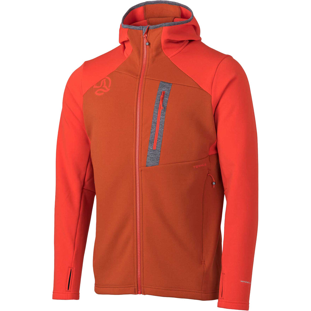 Ternua forro polar hombre PUNJAK HOOD JKT M vista frontal