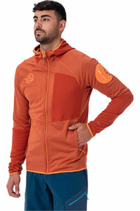 Ternua forro polar hombre RAGGER HOOD JKT M vista detalle