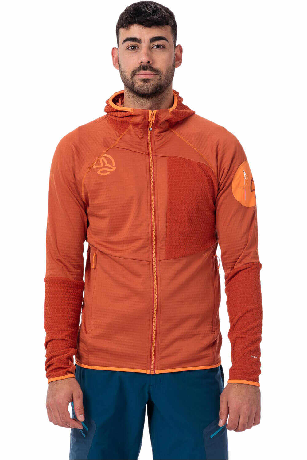 Ternua forro polar hombre RAGGER HOOD JKT M vista frontal