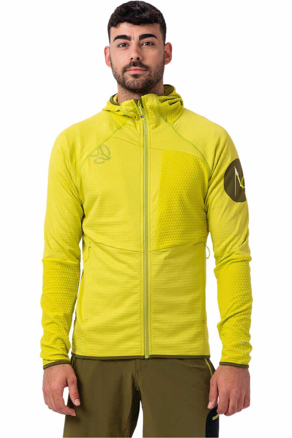 Ternua forro polar hombre RAGGER HOOD JKT M vista frontal