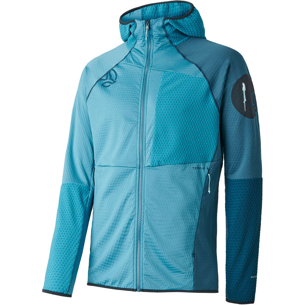 Ternua forro polar hombre RAGGER HOOD JKT M vista frontal