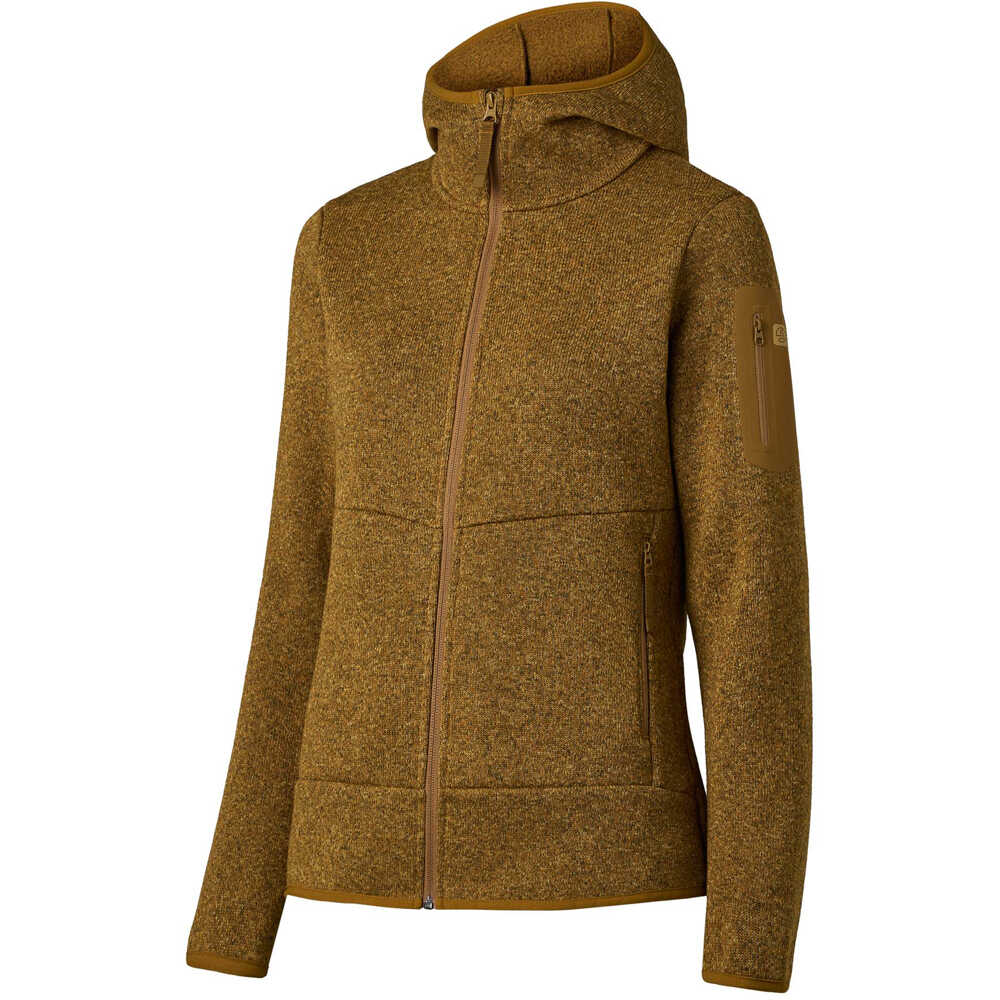 Ternua forro polar mujer INNU LOW IMPACT HOODY W vista frontal