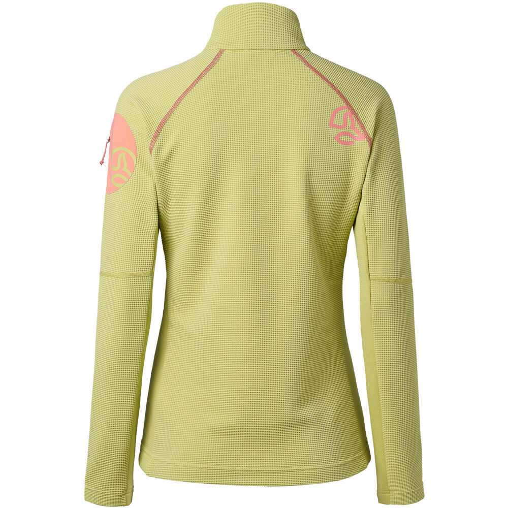 Ternua forro polar mujer LEMIKA 1/2 ZIP W vista trasera