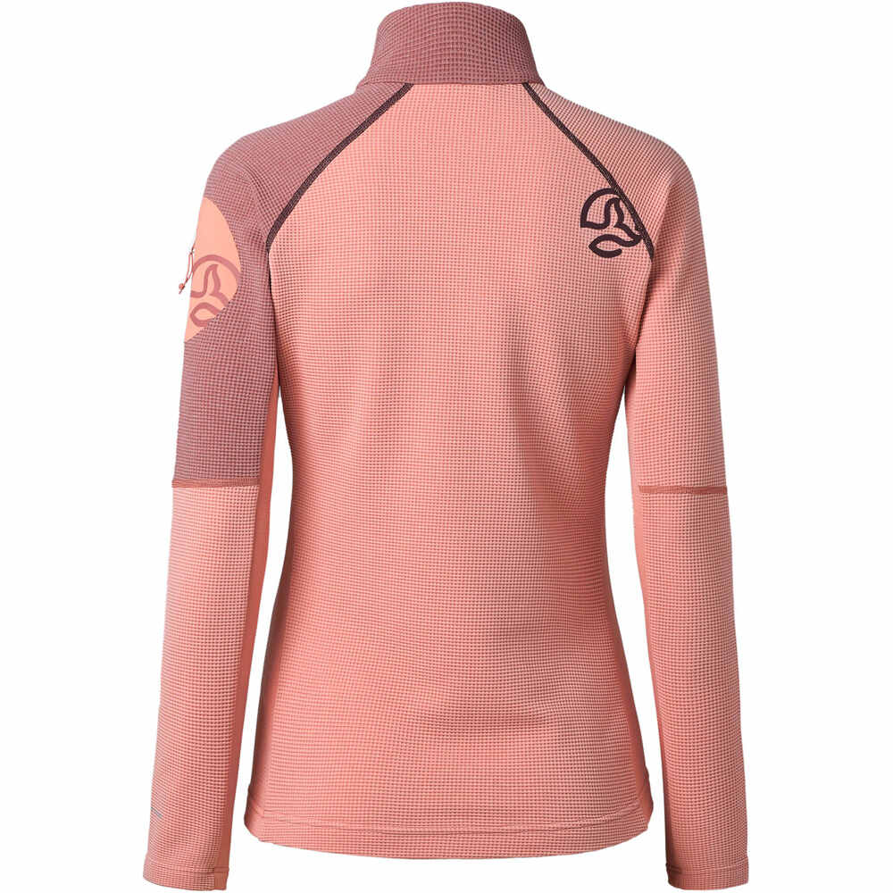Ternua forro polar mujer LEMIKA 1/2 ZIP W vista trasera
