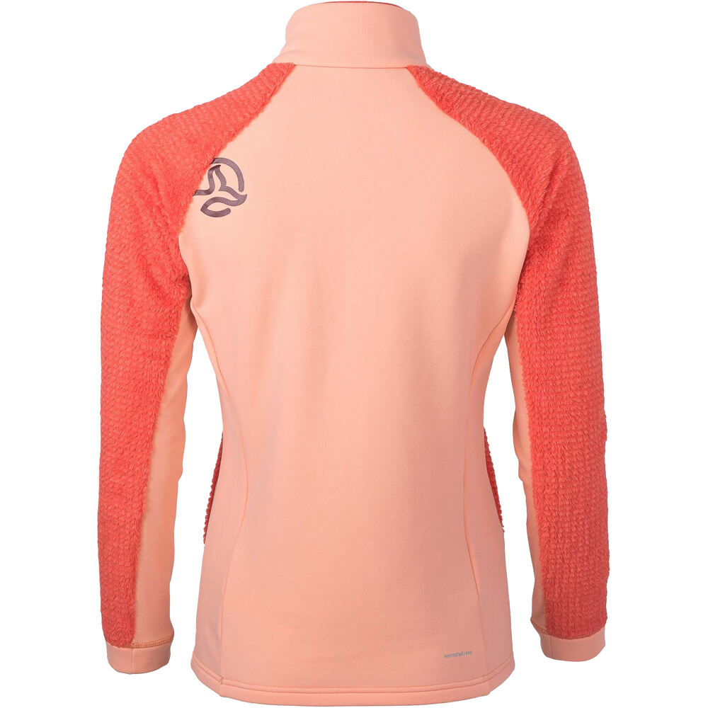 Ternua forro polar mujer LOFTER 1/2 ZIP W vista trasera