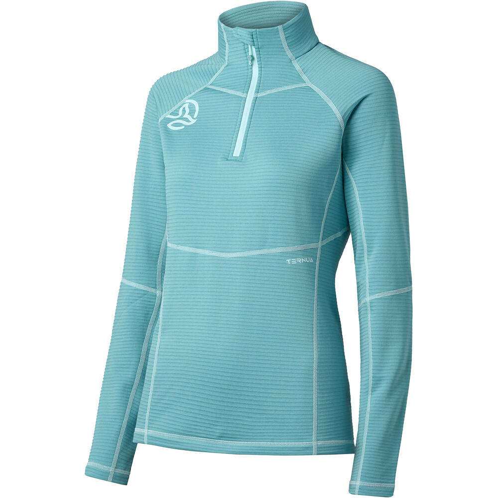 Ternua forro polar mujer MOMHILL 1/2 ZIP W vista frontal
