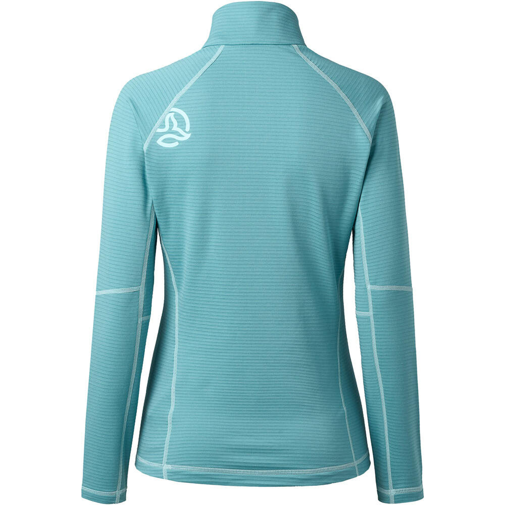 Ternua forro polar mujer MOMHILL 1/2 ZIP W vista trasera