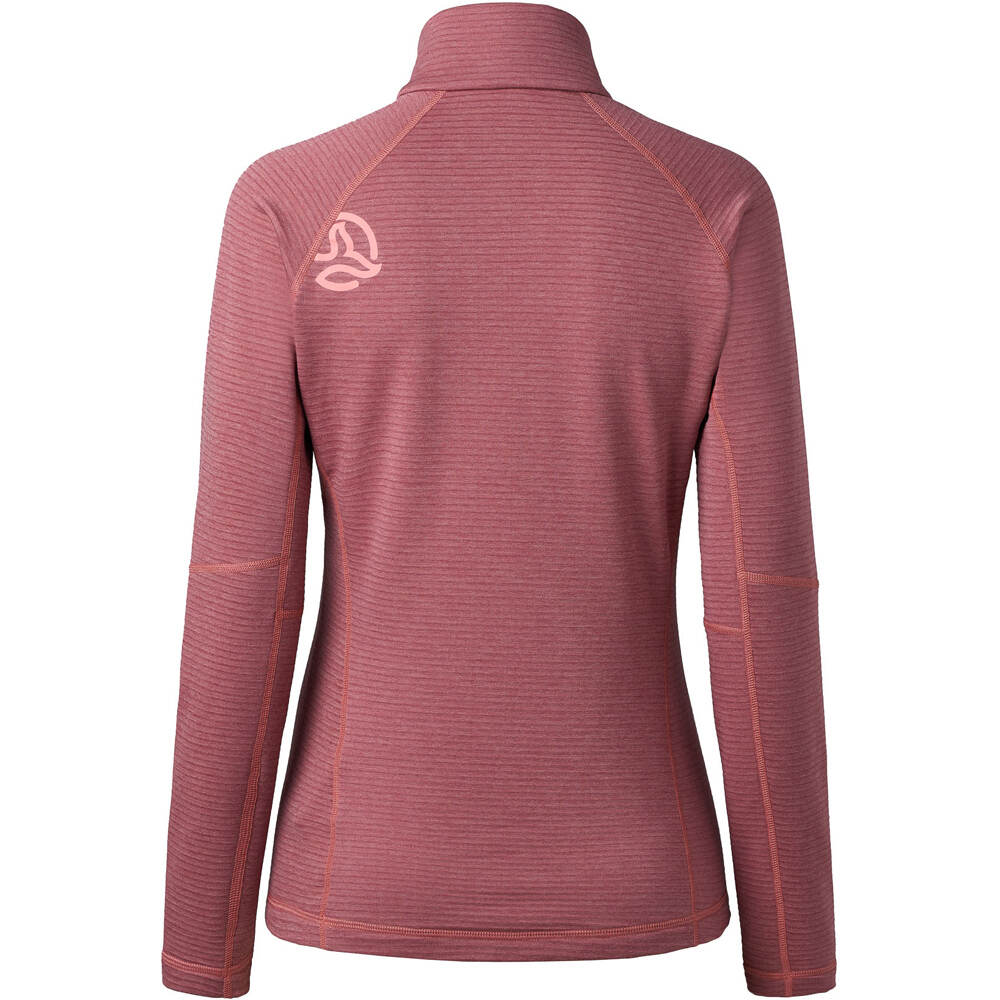 Ternua forro polar mujer MOMHILL 1/2 ZIP W vista trasera