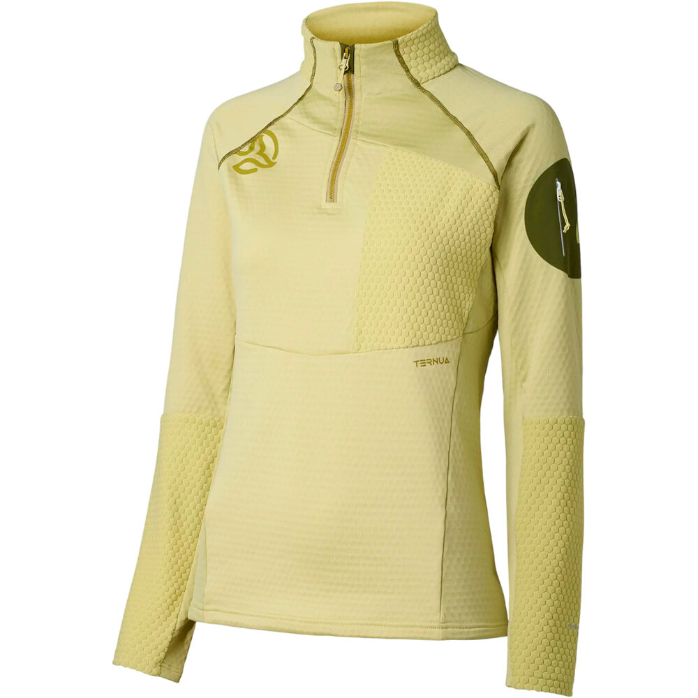 Ternua forro polar mujer RAGGER 1/2 ZIP W vista frontal