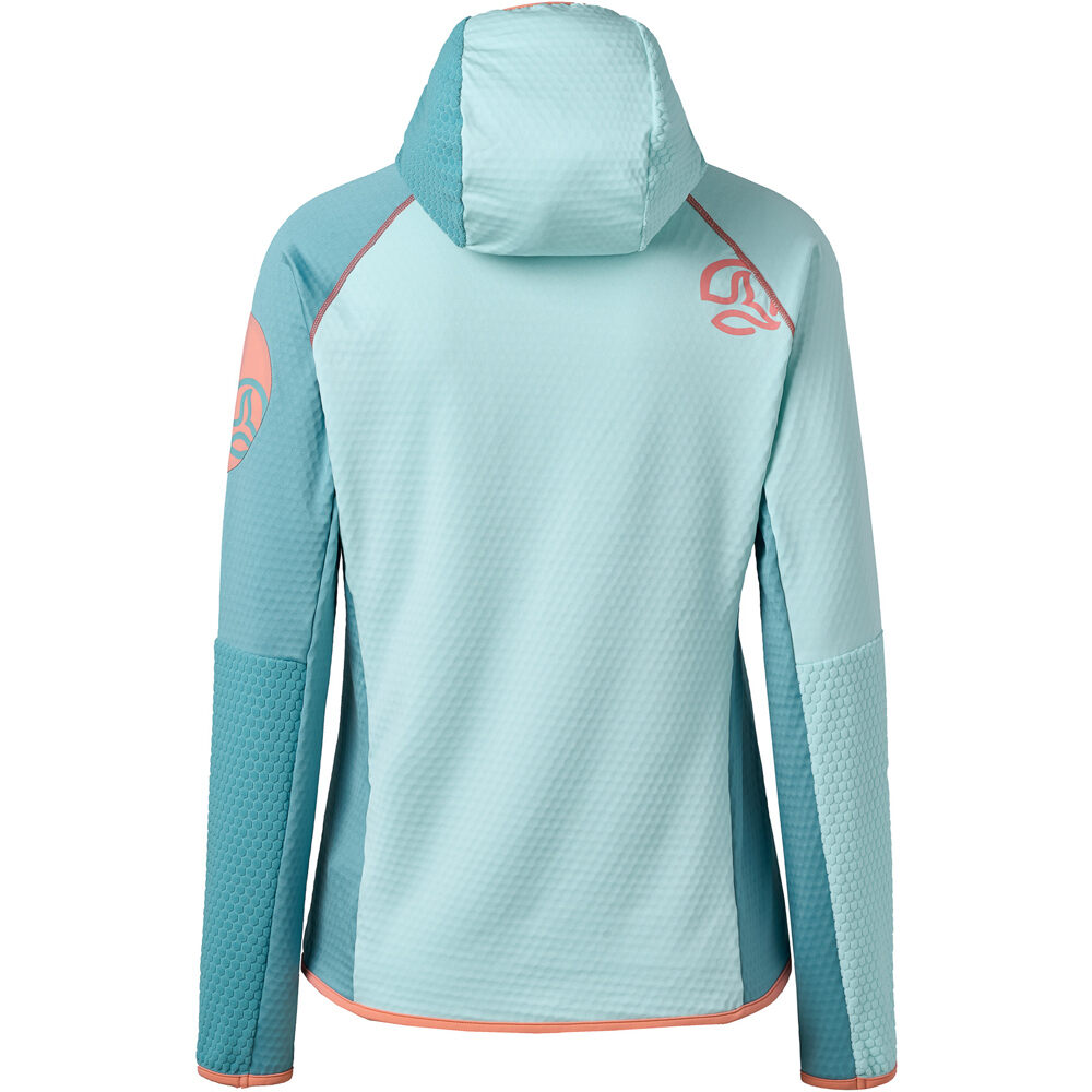 Ternua forro polar mujer RAGGER HOOD JKT W vista trasera