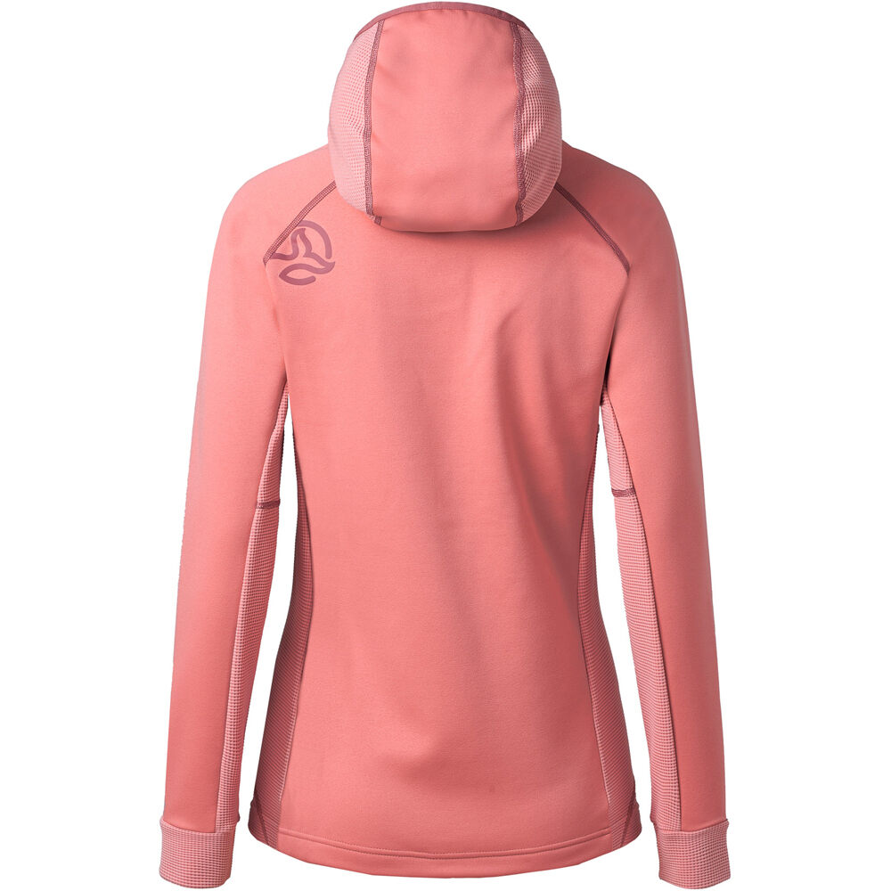 Ternua forro polar mujer SAKKETA 2.0 HOOD JKT W vista trasera