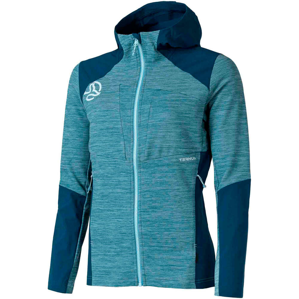 Ternua forro polar mujer TILEKA HOOD JKT W vista frontal