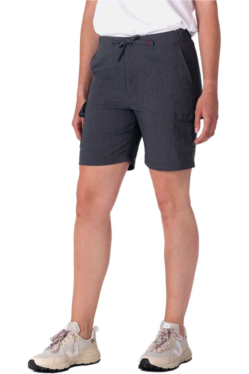 Ternua pantalón corto montaña mujer NORTH RIVER CARGO W vista frontal