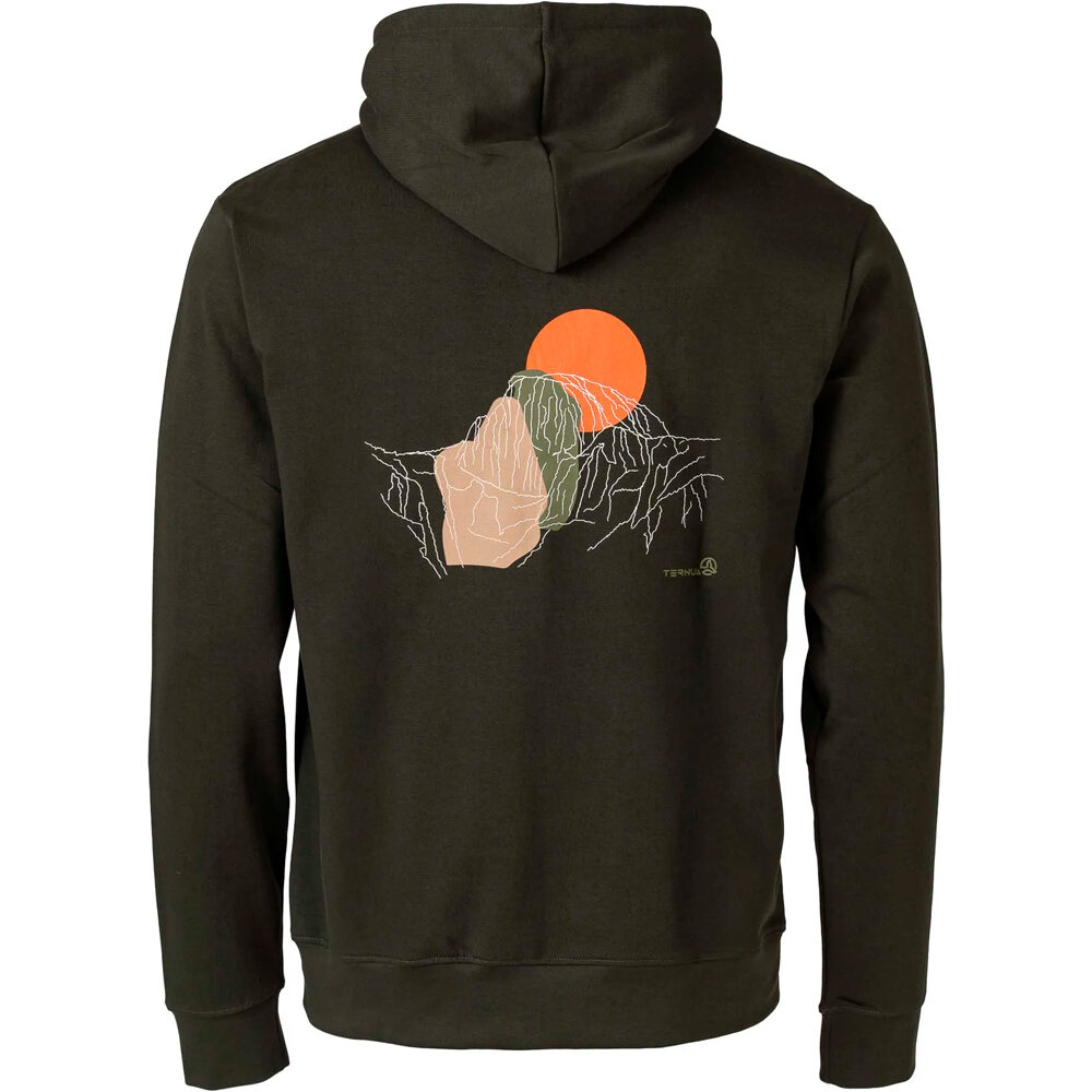 Ternua Sudaderas Montaña Hombre NANOOK REGENERATIVE HOODY M vista trasera