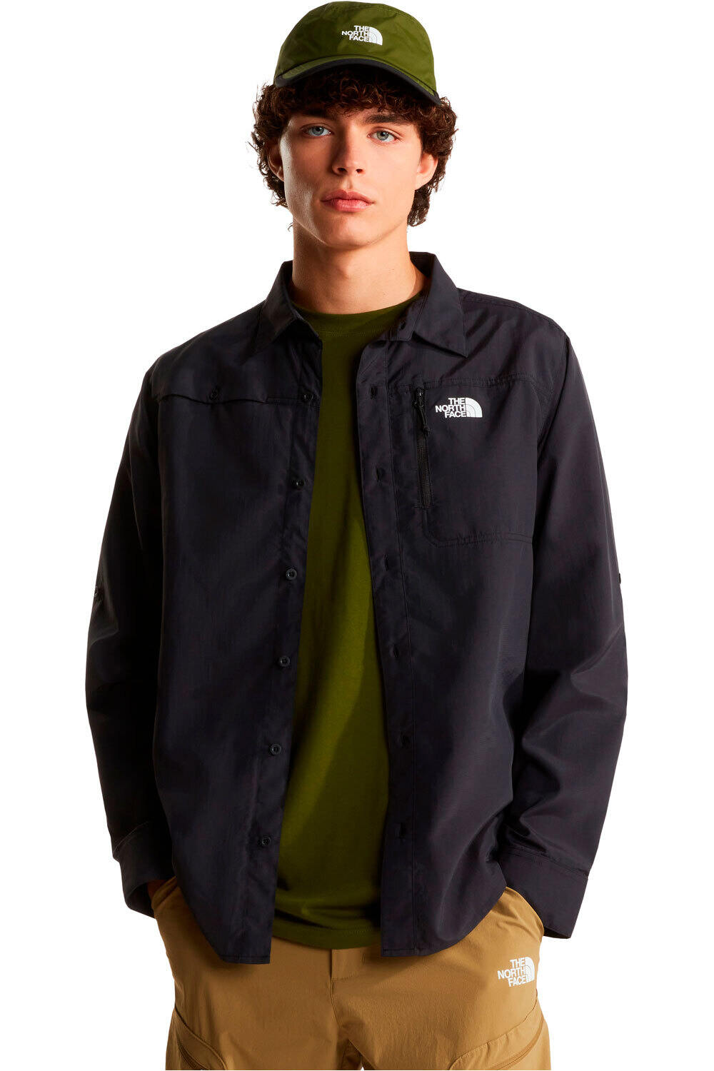 The North Face camisa montaña manga larga hombre M SEQUOIA LONG SLEEVE SHIRT vista detalle