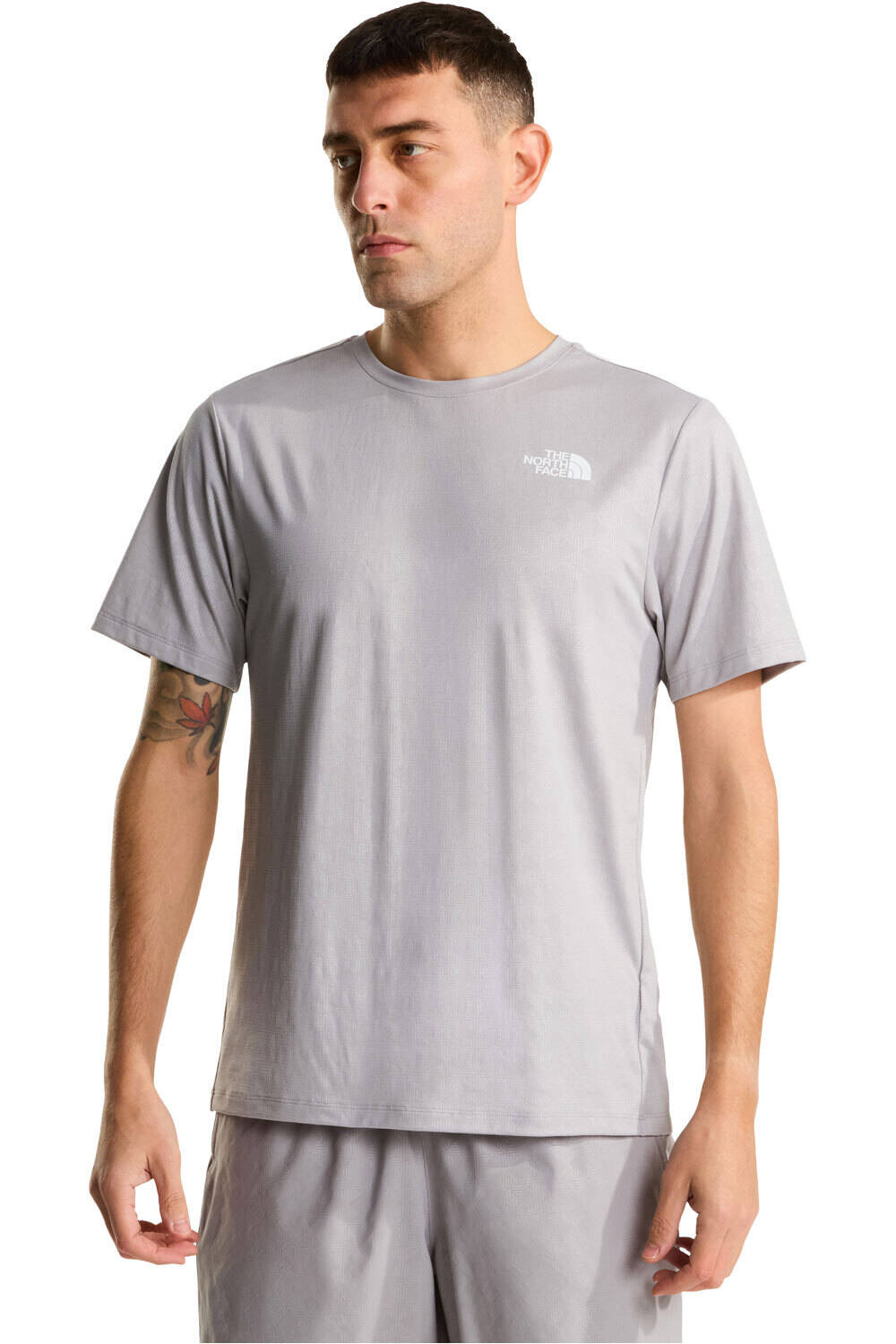 The North Face camiseta montaña manga corta hombre M 24/7 PENTADOME EMBOSSED REG SHORT SLEE vista frontal