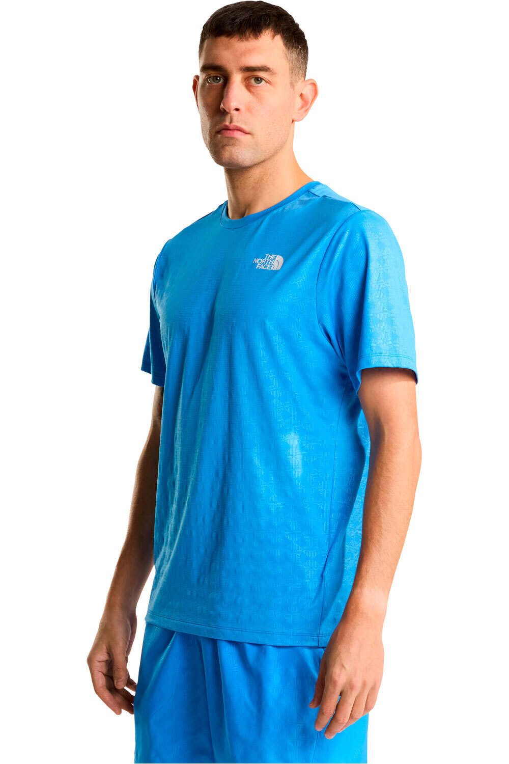 The North Face camiseta montaña manga corta hombre M 24/7 PENTADOME EMBOSSED REG SHORT SLEE vista frontal