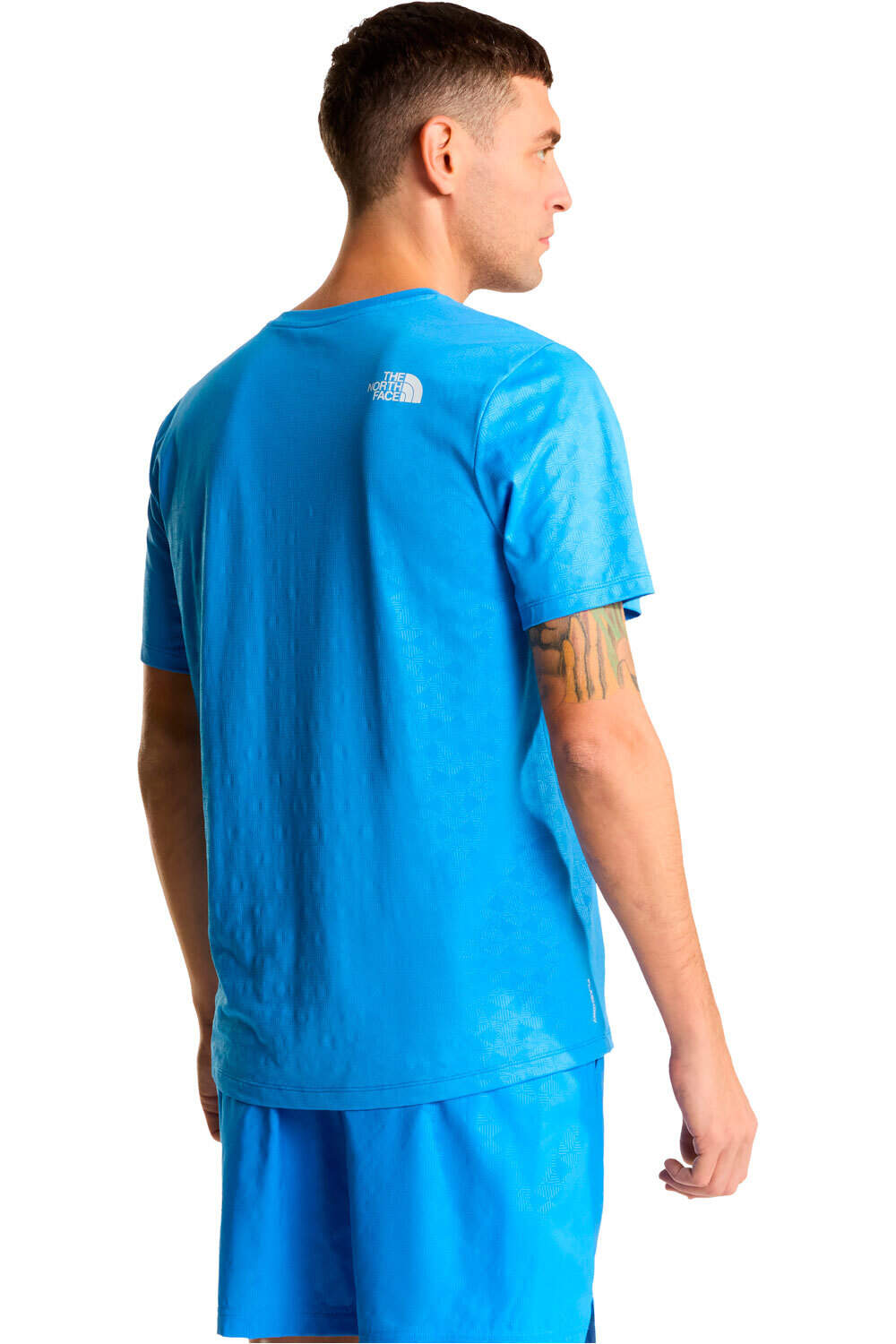 The North Face camiseta montaña manga corta hombre M 24/7 PENTADOME EMBOSSED REG SHORT SLEE vista trasera