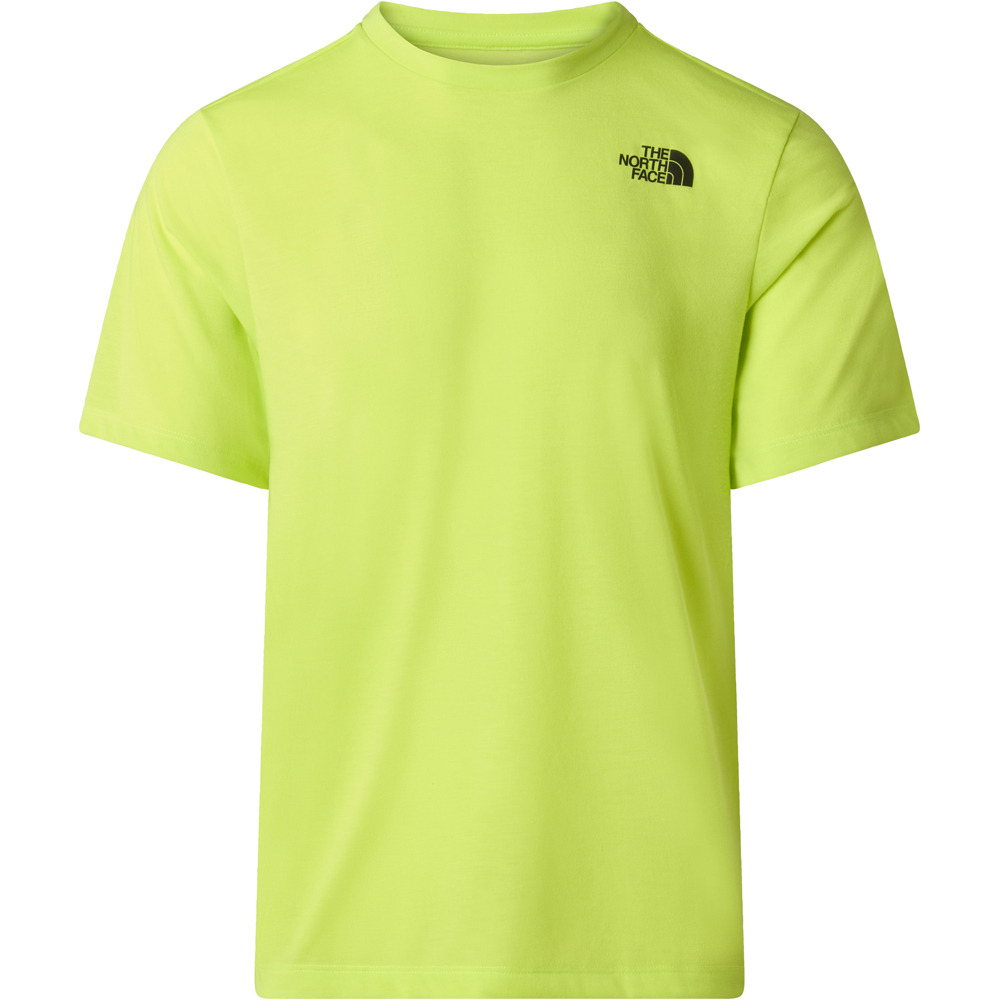 The North Face camiseta montaña manga corta hombre M BITMAP SILHOUETTE SHORT SLEEVES TEE-GR vista frontal