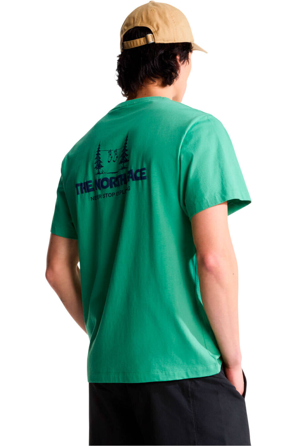 The North Face camiseta montaña manga corta hombre M CAMPING RELAXED SHORT SLEEVE TEE-GRAPH vista trasera