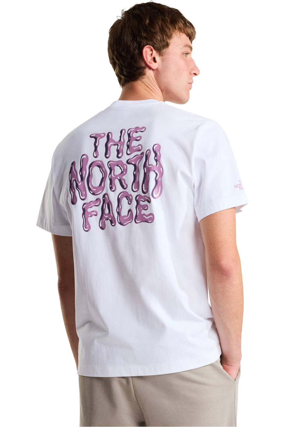 The North Face camiseta montaña manga corta hombre M DRIP LOGO RELAXED SHORT SLEEVE TEE-GRA vista trasera