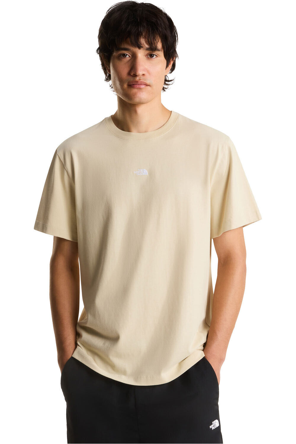 The North Face camiseta montaña manga corta hombre M ESSENTIAL CENTER LOGO RELAXED SHORT SL vista frontal