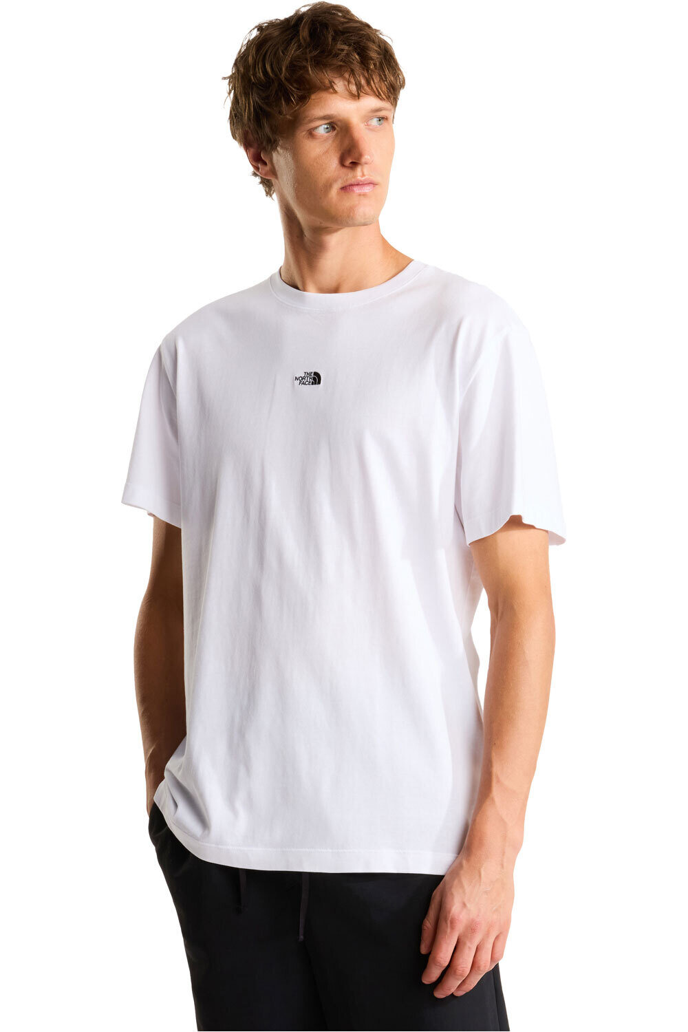 The North Face camiseta montaña manga corta hombre M ESSENTIAL CENTER LOGO RELAXED SHORT SL vista frontal