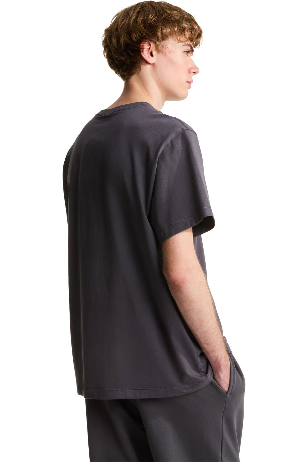 The North Face camiseta montaña manga corta hombre M ESSENTIAL CENTER LOGO RELAXED SHORT SL vista trasera