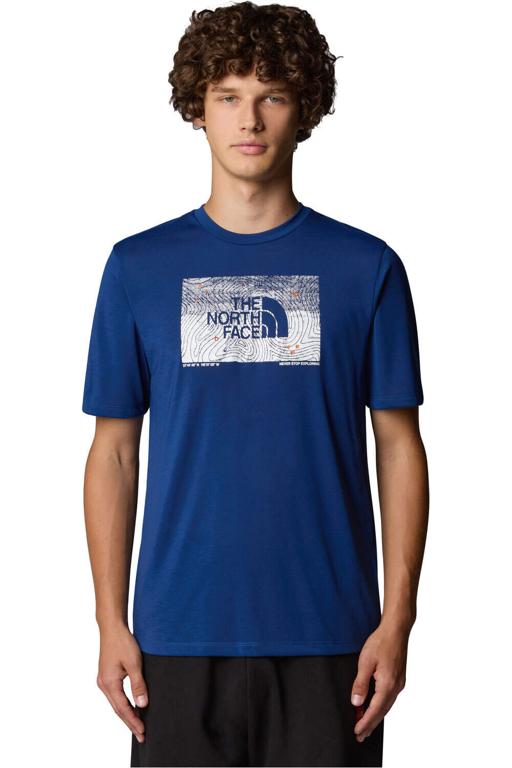 The North Face camiseta montaña manga corta hombre M FOUNDATION ABSTRACT GRAPHIC TEE vista frontal