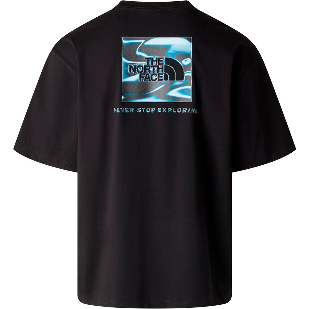 The North Face camiseta montaña manga corta hombre M LIQUID BOX NSE OVERSIZE SHORT SLEEVE T 03