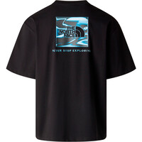 The North Face camiseta montaña manga corta hombre M LIQUID BOX NSE OVERSIZE SHORT SLEEVE T 03