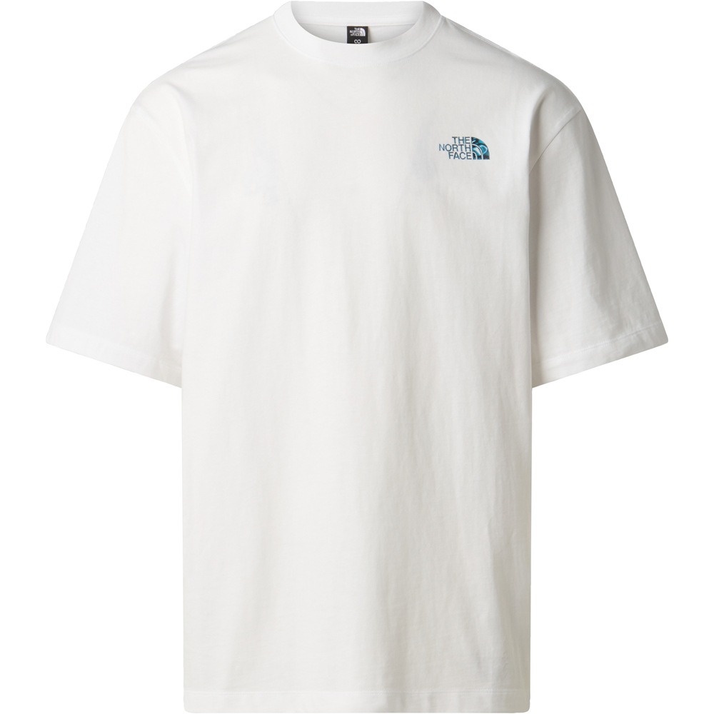 The North Face camiseta montaña manga corta hombre M LIQUID BOX NSE OVERSIZE SHORT SLEEVE T vista frontal