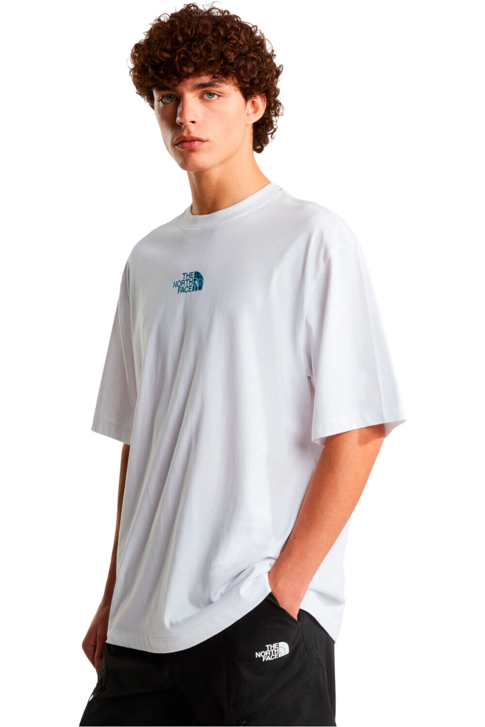 The North Face camiseta montaña manga corta hombre M LIQUID LOGO OVERSIZE SHORT SLEEVE TEE- vista frontal