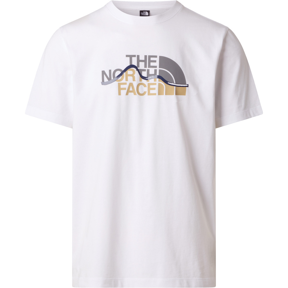 The North Face camiseta montaña manga corta hombre M MOUNTAIN LINE REGULAR SHORT SLEEVE TEE vista detalle