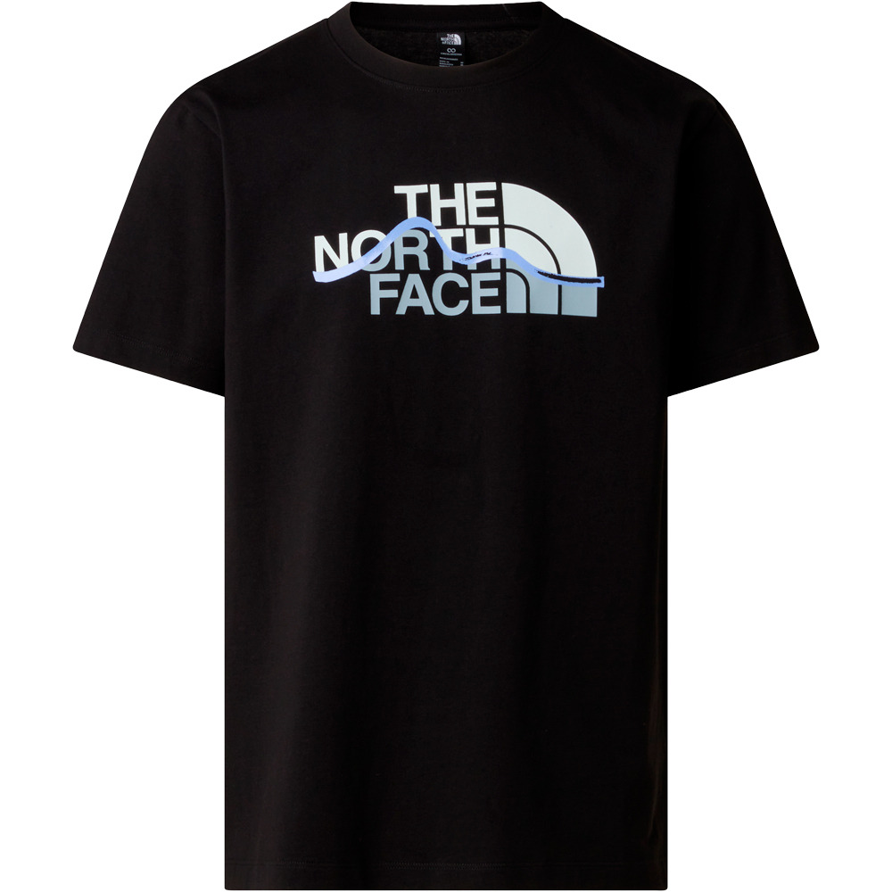 The North Face camiseta montaña manga corta hombre M MOUNTAIN LINE REGULAR SHORT SLEEVE TEE vista detalle