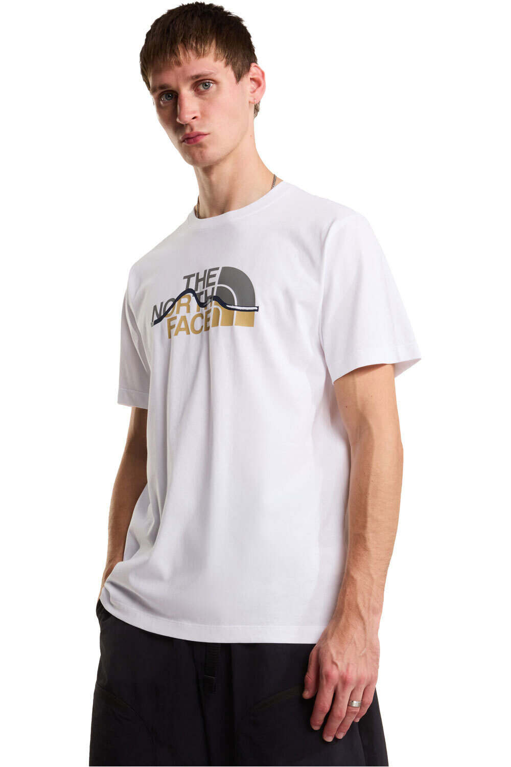 The North Face camiseta montaña manga corta hombre M MOUNTAIN LINE REGULAR SHORT SLEEVE TEE vista frontal