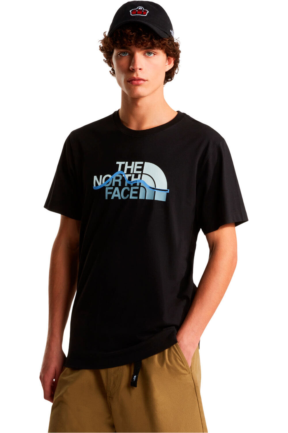 The North Face camiseta montaña manga corta hombre M MOUNTAIN LINE REGULAR SHORT SLEEVE TEE vista frontal