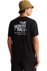 The North Face camiseta montaña manga corta hombre M MOUNTAIN SKETCH  REGULAR SHORT SLEEVE vista trasera
