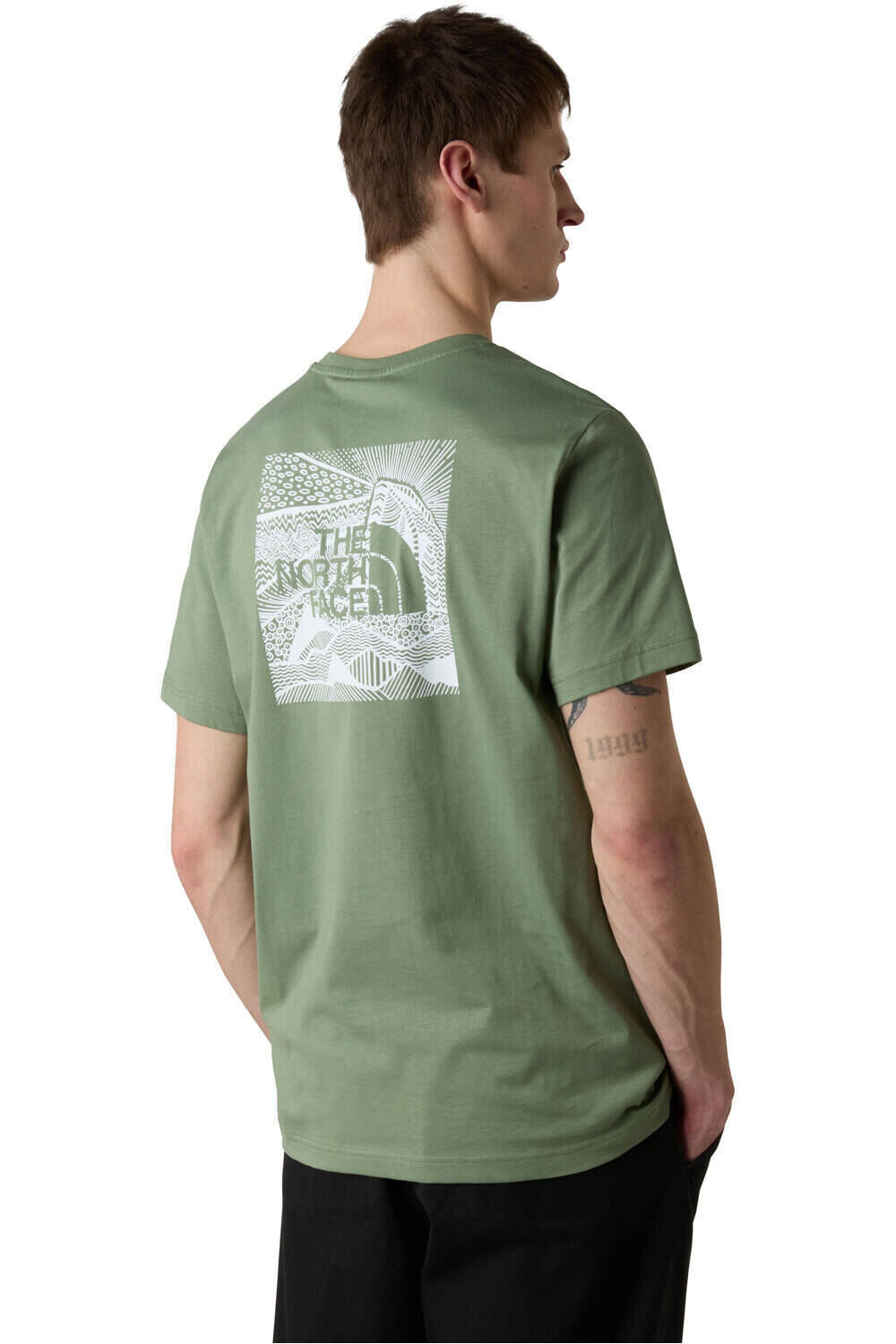 The North Face camiseta montaña manga corta hombre M SS BOX NSE CELEBRATION TEE vista trasera