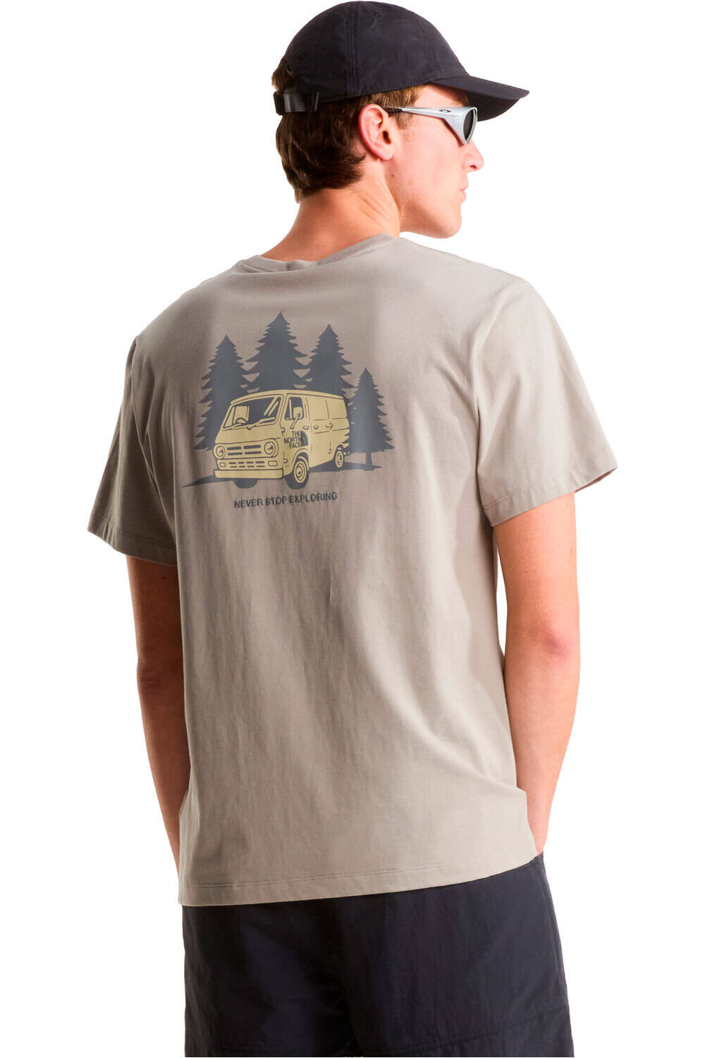 The North Face camiseta montaña manga corta hombre M VAN LIFE RELAXED SHORT SLEEVE TEE-GRAP vista trasera