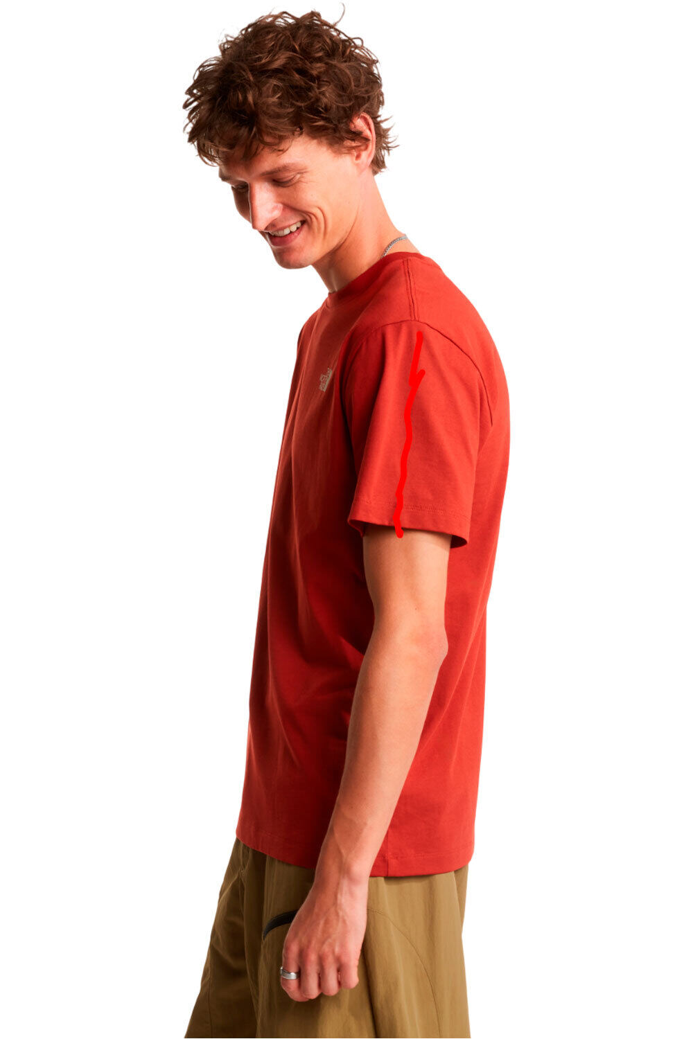 The North Face camiseta montaña manga corta hombre M VERTICAL REGULAR SHORT SLEEVE TEE-GRAP vista detalle