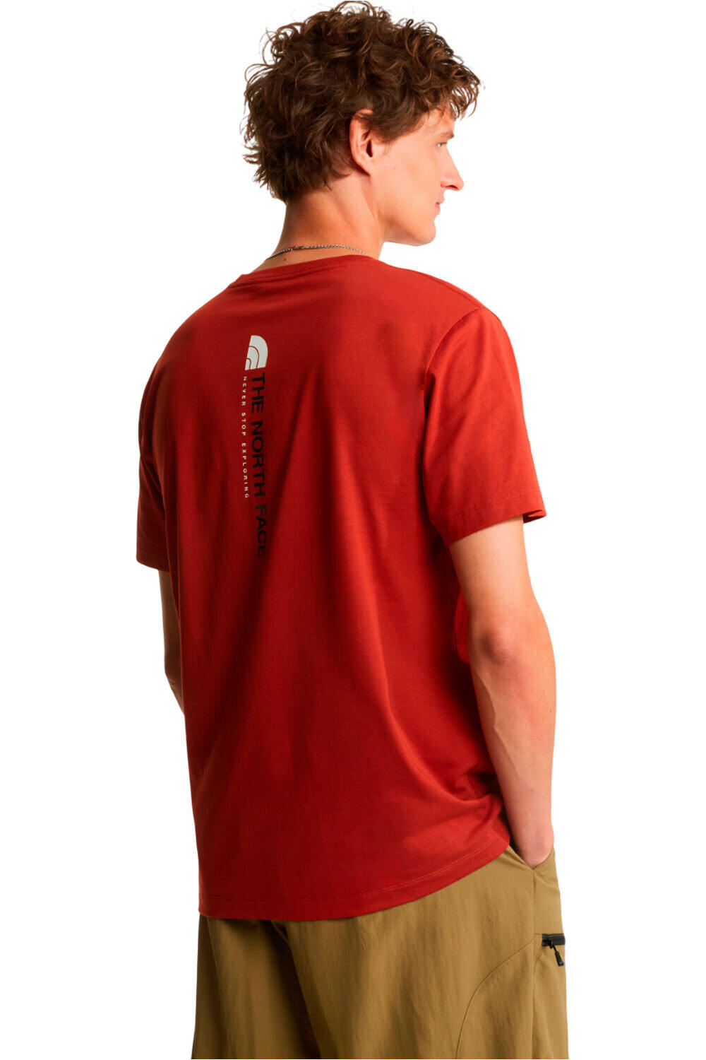 The North Face camiseta montaña manga corta hombre M VERTICAL REGULAR SHORT SLEEVE TEE-GRAP vista trasera