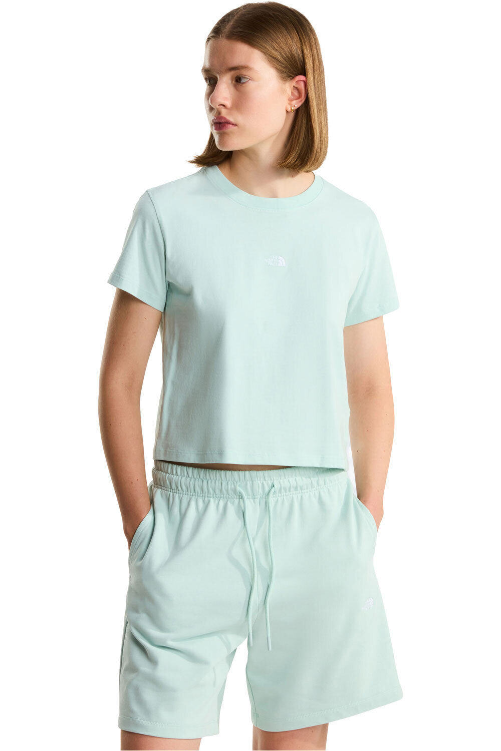 The North Face camiseta montaña manga corta mujer W ESSENTIAL REGULAR SHORT SLEEVE CUTIE T vista frontal