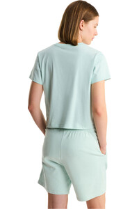 The North Face camiseta montaña manga corta mujer W ESSENTIAL REGULAR SHORT SLEEVE CUTIE T vista trasera