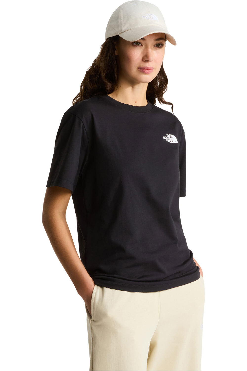 The North Face camiseta montaña manga corta mujer W EVOLUTION BOX NSE RELAXED SHORT SLEEVE vista frontal