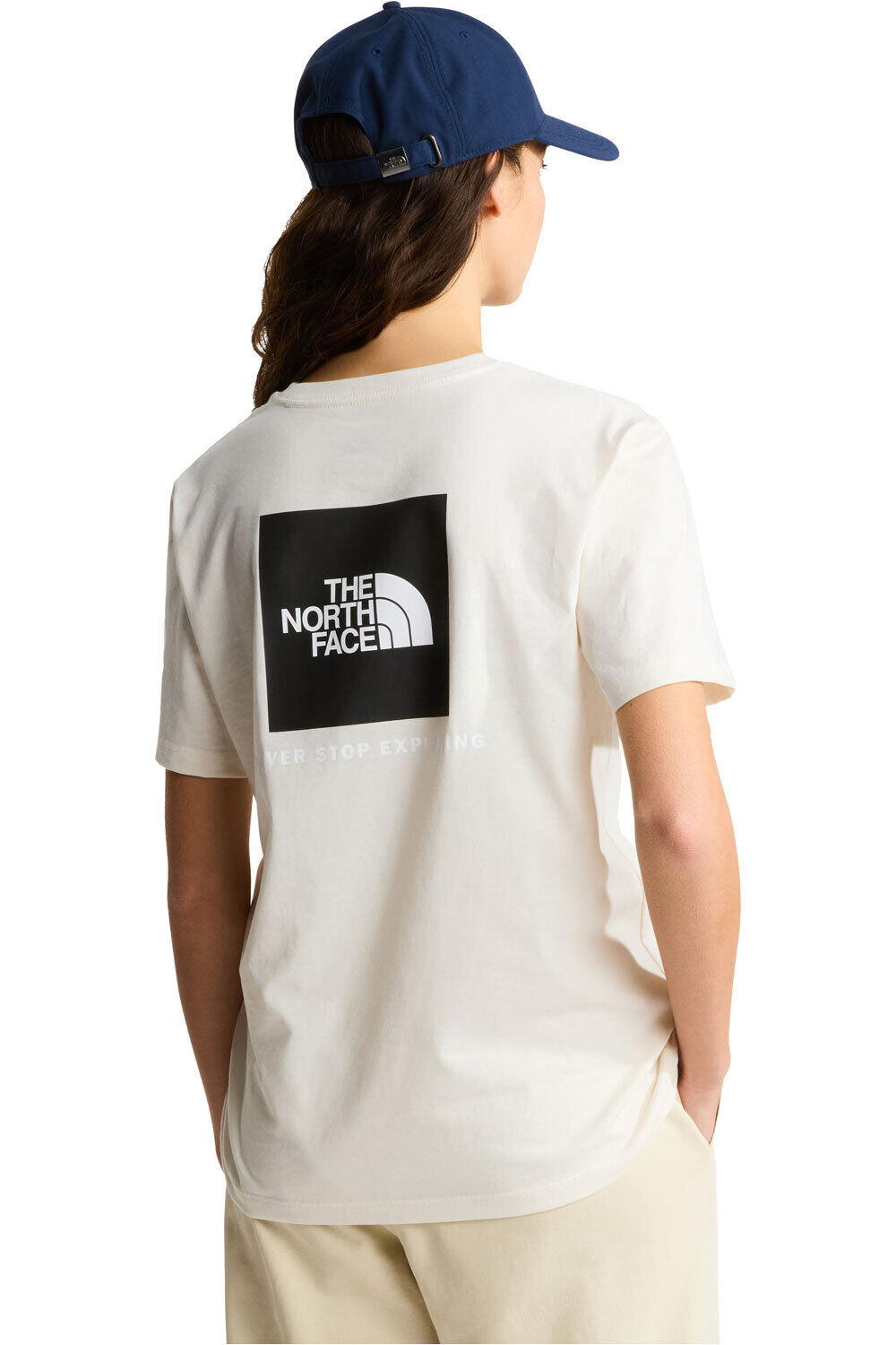 The North Face camiseta montaña manga corta mujer W EVOLUTION BOX NSE RELAXED SHORT SLEEVE vista trasera