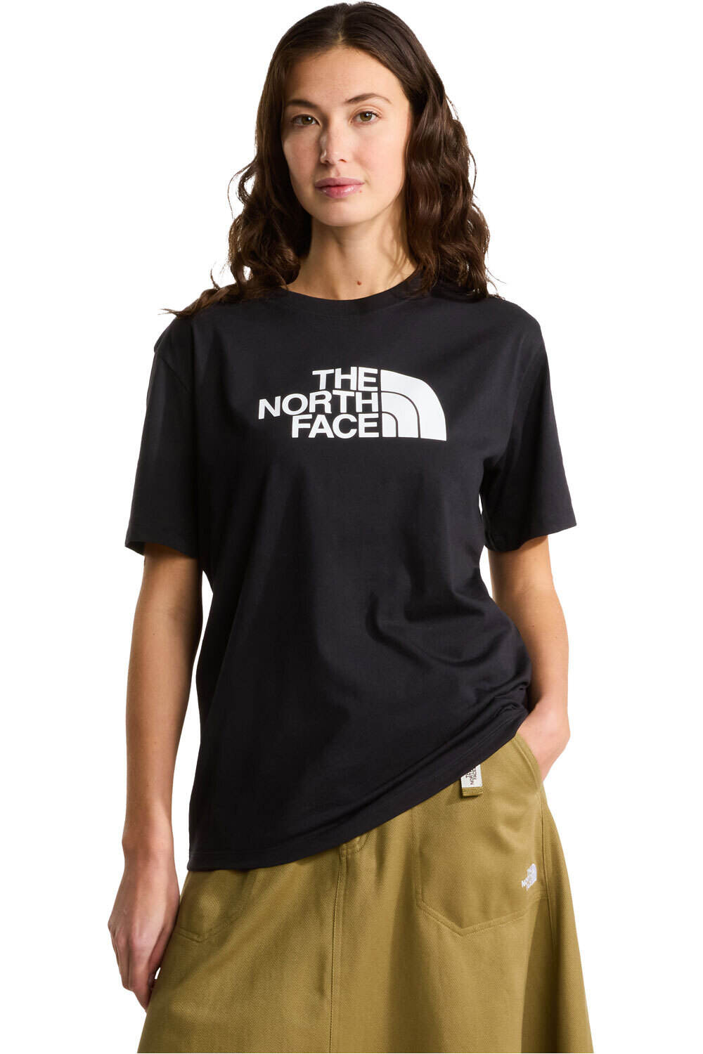 The North Face camiseta montaña manga corta mujer W EVOLUTION HALF DOME RELAXED SHORT SLEE vista frontal