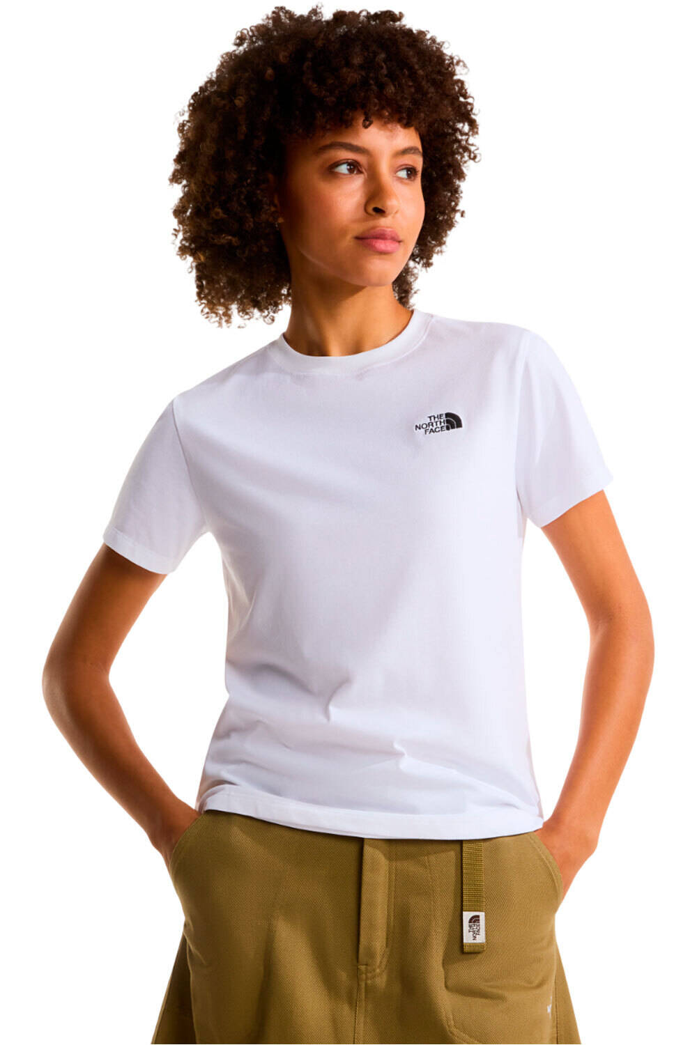 The North Face camiseta montaña manga corta mujer W EVOLUTION SIMPLE DOME SLM SHORT SLEEVE vista frontal